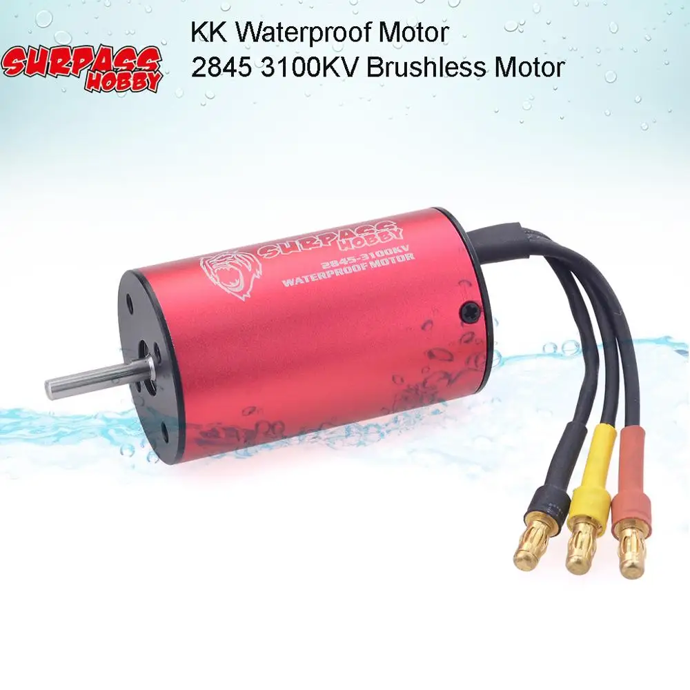 KK водонепроницаемый 2845 3100KV Бессенсорный бесщеточный мотор и 35A ESC для 1/14 1/16 RC HSP HPI SCX10 D90 внедорожный багги грузовик