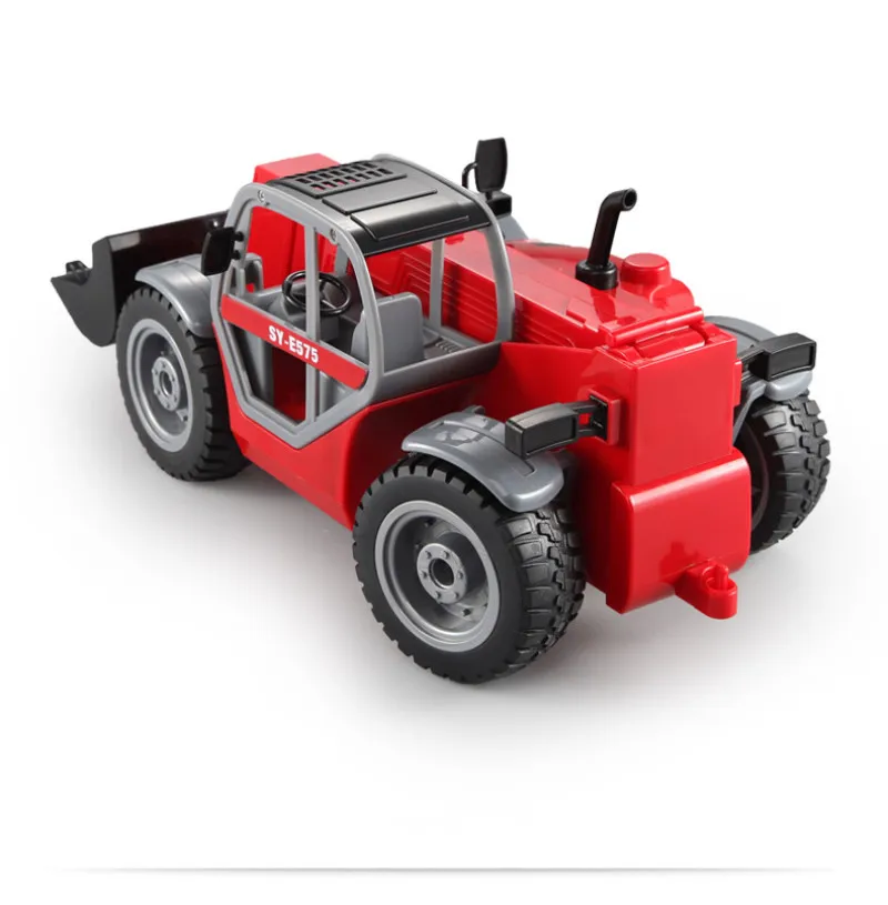 Новая высокая имитация дистанционного управления RC Телескопическая рука погрузка погрузчик грузовик моделирование звук усадка Лопата Инженерная