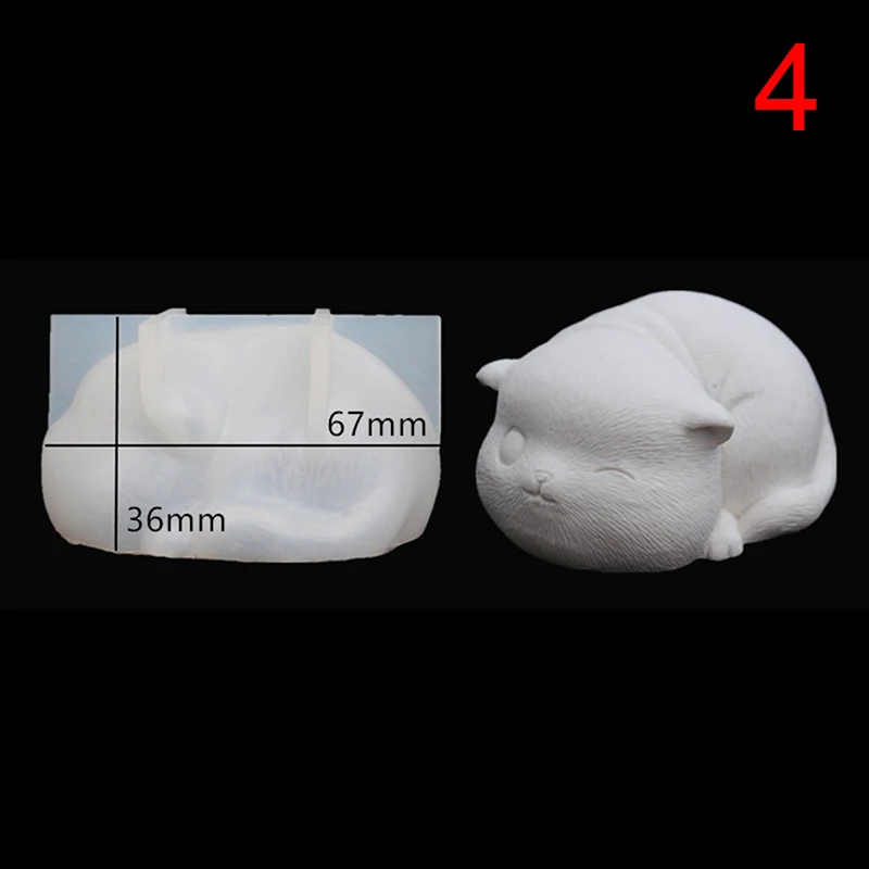 3D lucky cat Форма Силиконовая кошка формочка в виде котенка Сделай Сам форма для