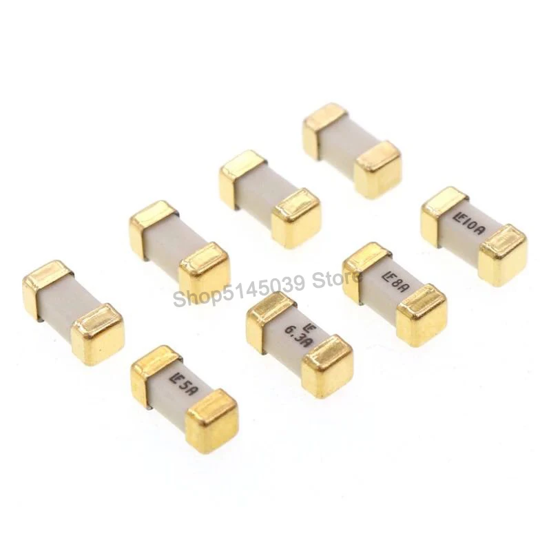 5 штук в партии стопы 1808 125V SMD Быстрый плавкий предохранитель 0.5A 0.75A 1A 2A 3A 4A 5A 6.3A 8A 10A 12A 15A 500MA 750MA ультра-быстрое восстановление предохранитель