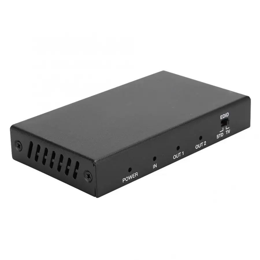 1x2 18G 4K2K 60Hz HDMI металлический сплиттер адаптер Switcher HDCP2.2 4:4:4 для smart EDID STD (1080P) режим и