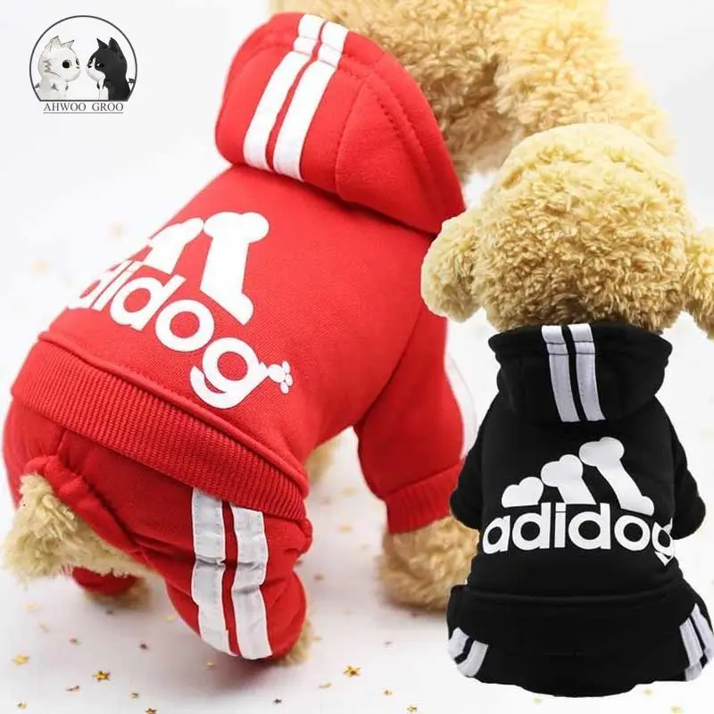 

Dog Sports Clothes Spring and Autumn Pet Coat Jacket Soft Cotton Hoodies Outfit for Small Dogs Chihuahua Pug Sweater Clothing