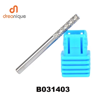 

5pcs/lot B031403 cylinder with end cut 3*14mm carbide rotary burr file cutter grinding and abrasive tools milling bits