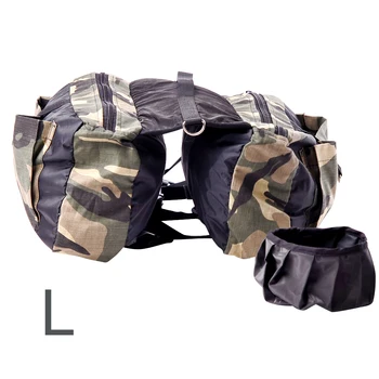 

Dog Saddle Bag Outdoor Travel Multifunction Oxford Cloth For Hiking Harness Backpack Pet Supply Adjustable Shoulder Portable