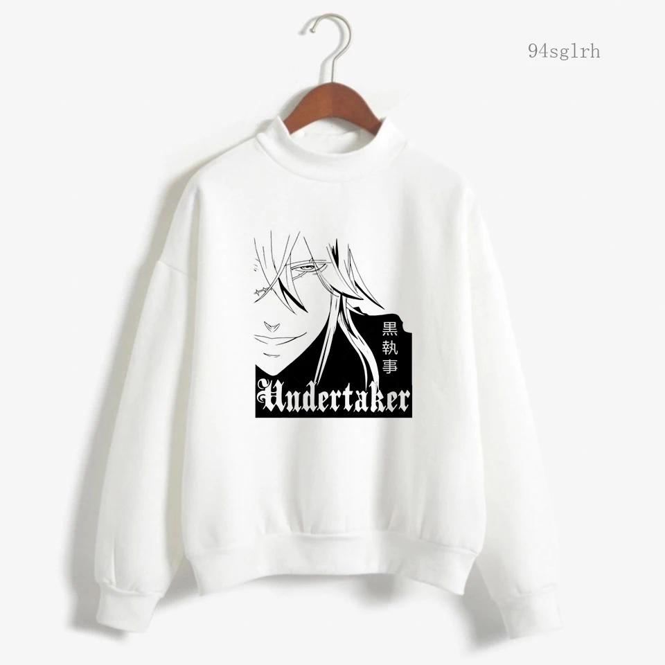 

Japanese Anime Black Butler Print Hoodies Tops Men Harajuku Streetwear Cartoon Graphic Sweatshirt Unisex Casual Pullover Male