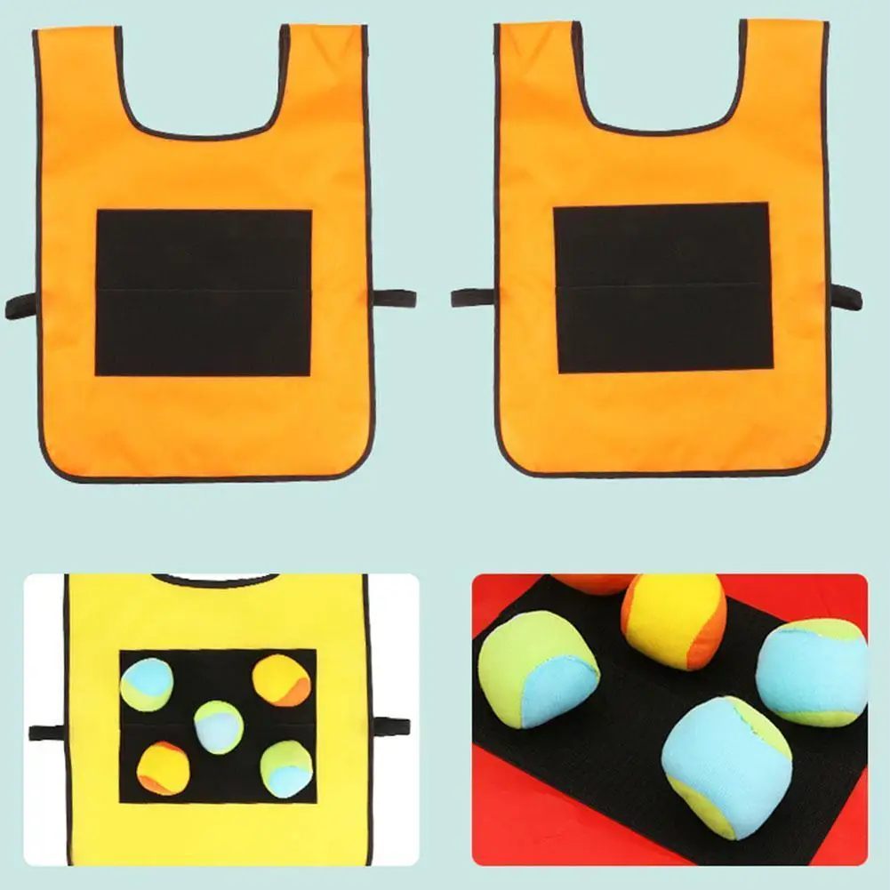 

Outdoor Sports Game Vests Children's Sticky Jerseys Props Vests Jerseys Vests Tools Sticky Throwing Entertainment Game Trai C6G4