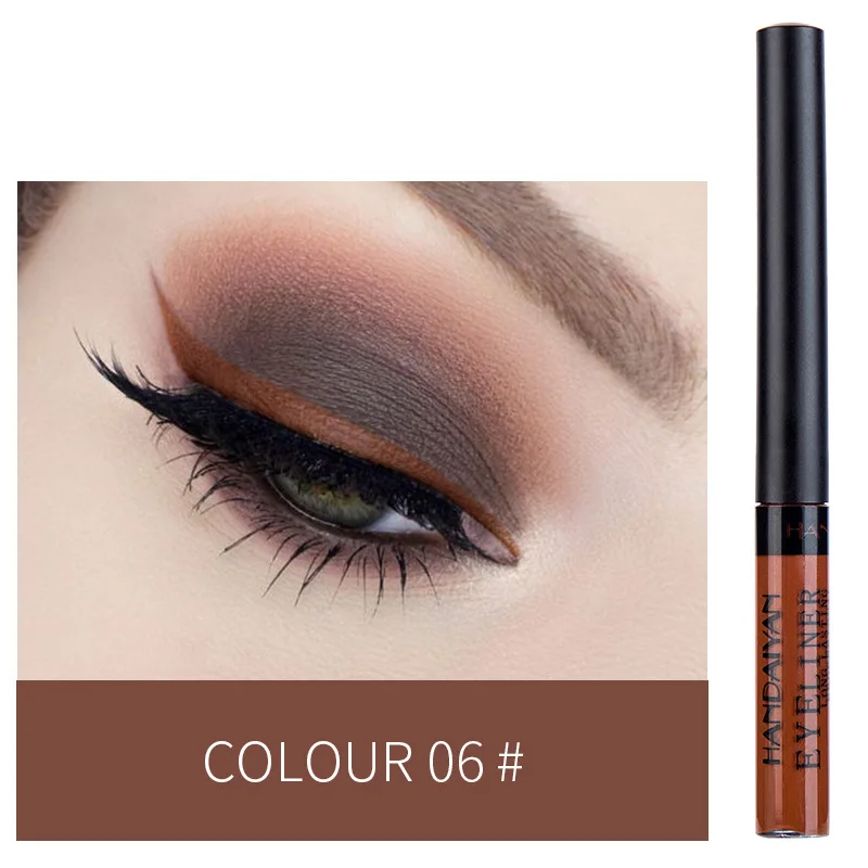 Caneta à Prova Handaiyan Colorido Delineador Dwaterproof Água Fosco Maquiagem Duradouro Sexy Encantador Lápis Cosméticos Tslm1 12 Pçs 14 Handaiyan 12 pçs colorido delineador caneta à
