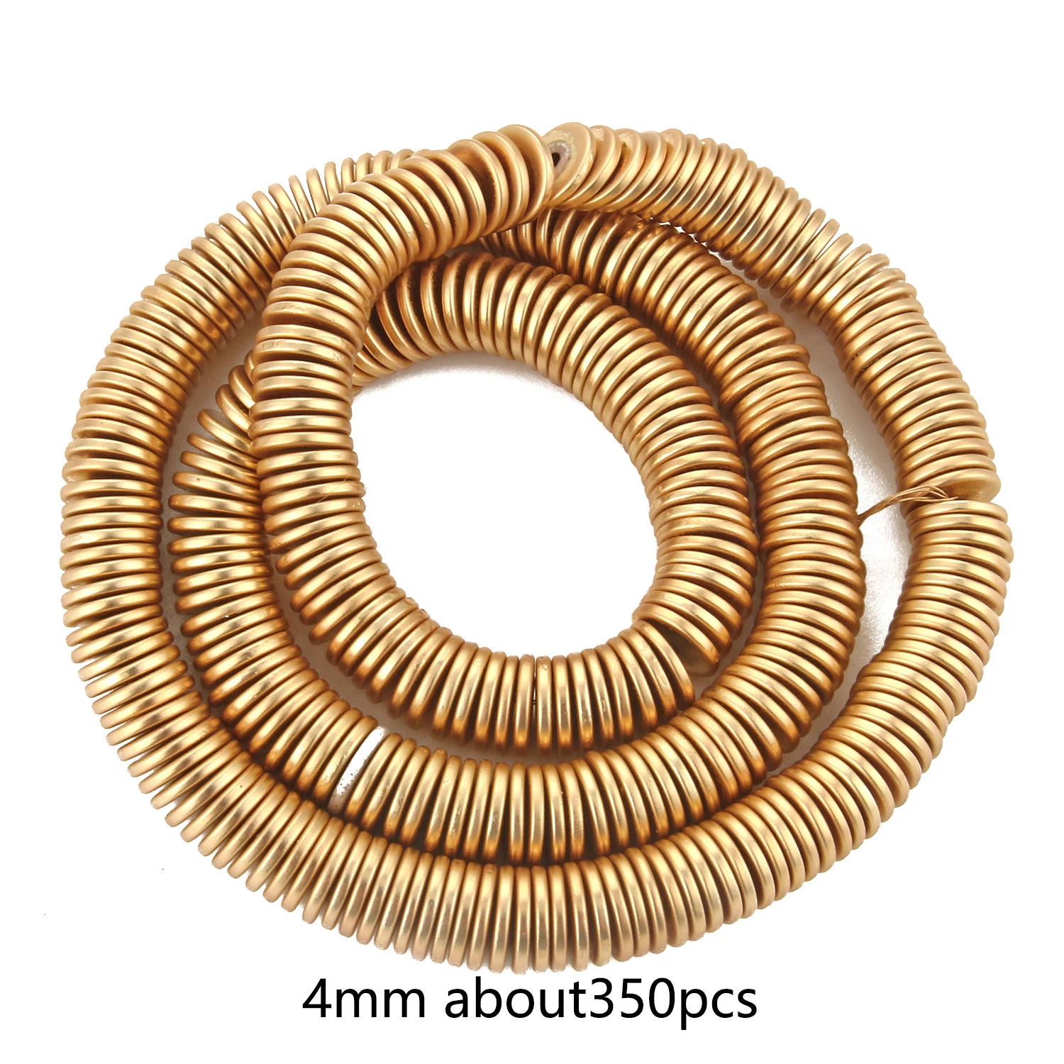 Gold Plated Hematite Gravel Spacer Beads