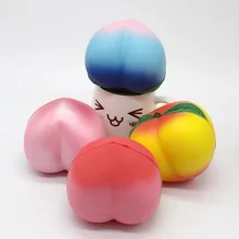 Искусственная Имитация персикового цветка spuishy декомпрессионная игрушка медленно отскакивает имитация фрукта на день рождения персиковый цветок Новогодний подарок