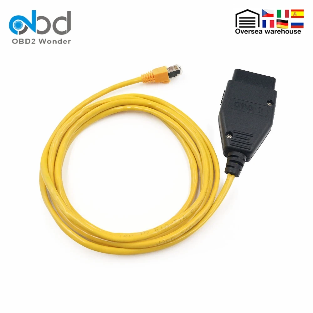ESYS ENET кабель для передачи данных BWM E SYS ICOM кодирование Ethernet к OBD интерфейсу