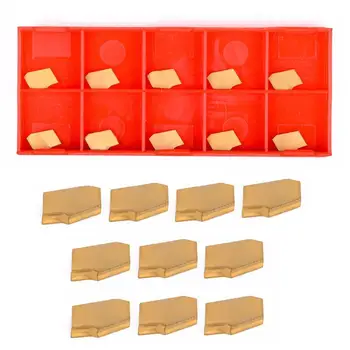 

10pcs Grooving Cut-Off Carbide Inserts 2mm Width for CNC Tool SP200 NC3020 GTN-2