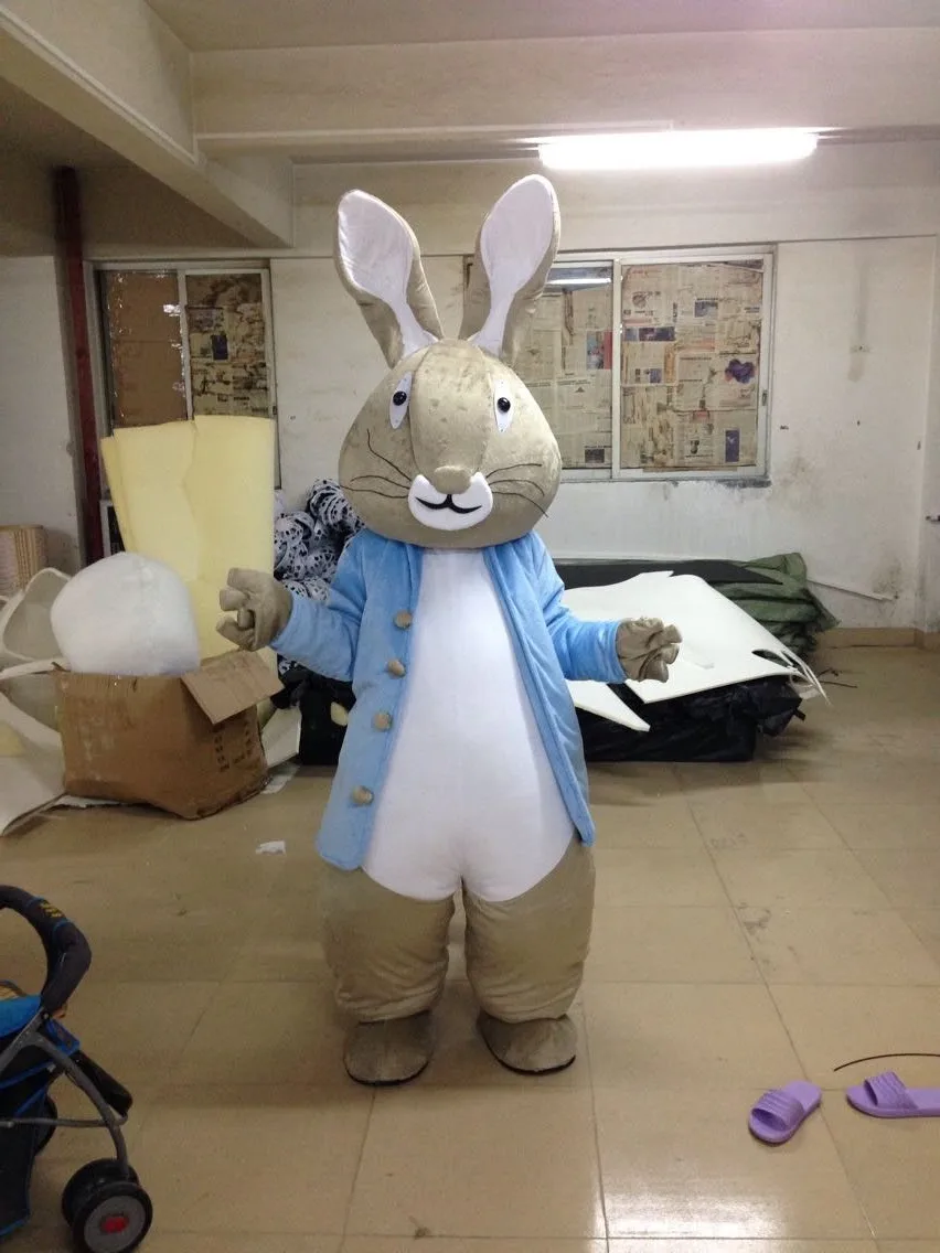 

Factory direct sale Peter rabbit boy Mascot Costume Adult Size Halloween Birthday party cartoon Apparel Cosplay Costumes
