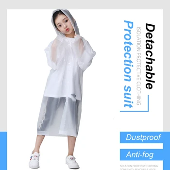 

Protection Suit Thickening Children Raincoat Boy Girl Waterproof Rain Coat Outdoor Tour Hiking Travel Kids Clear Rainwear Suit