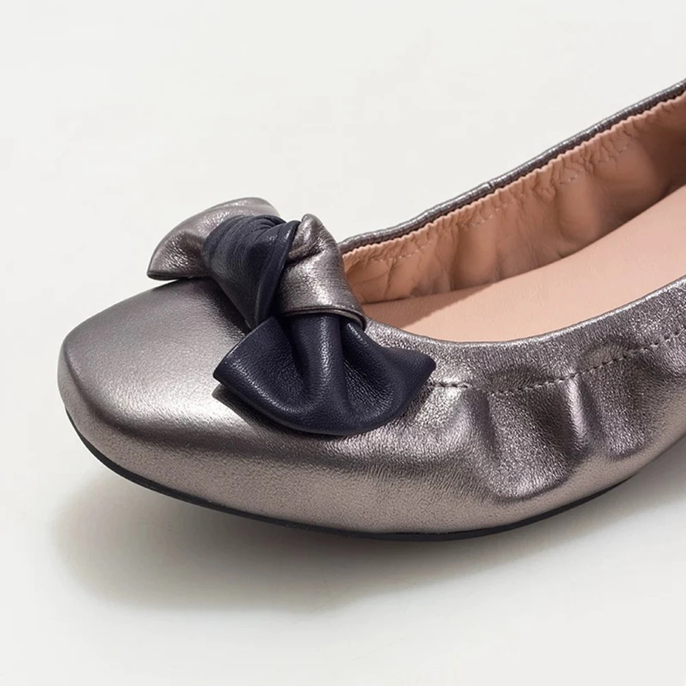 Chuezy/Новая модная обувь; удобная женская обувь из натуральной кожи; обувь с бантом-бабочкой; балетки на плоской подошве; Лидер продаж