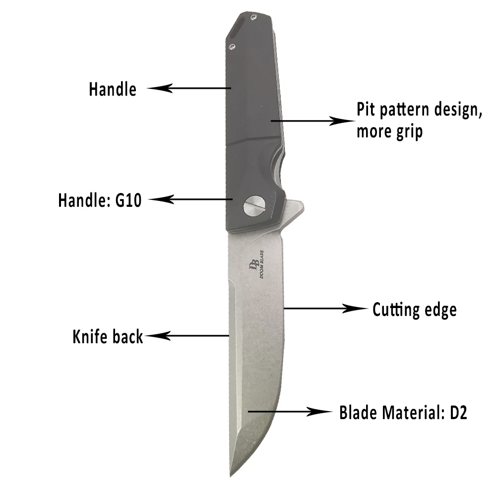 D2 складной нож мяч G10 Ручка Открытый тактический походный Охотничий Нож EDC инструмент обеденный кухонный нож