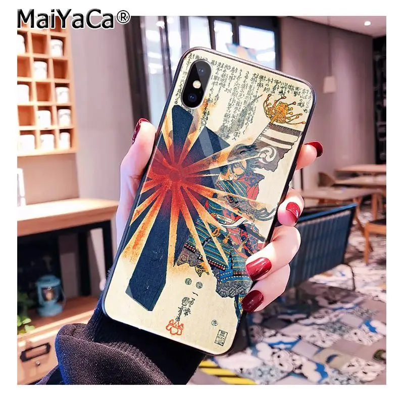 Чехол для телефона MaiYaCa kiyo-e в японском стиле из закаленного стекла для iphone 11 Pro XR XS MAX 8X7 6S 6 Plus