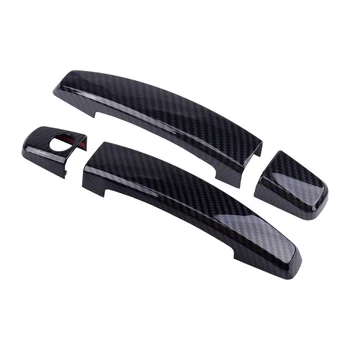 

4pcs Carbon Fiber Style Car Side Door Handle Covers Molding Trims ABS Fit for Chevrolet Camaro 2010 2011 2012 2013 2014 2015