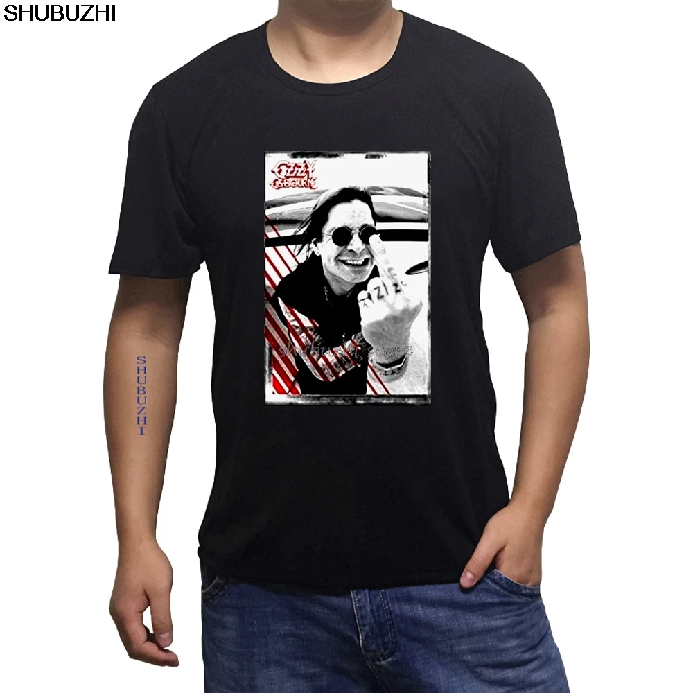Летняя мужская футболка с коротким рукавом Ozzy osborn(Black Sabbath), Официальная футболка с круглым вырезом и принтом sbz1072