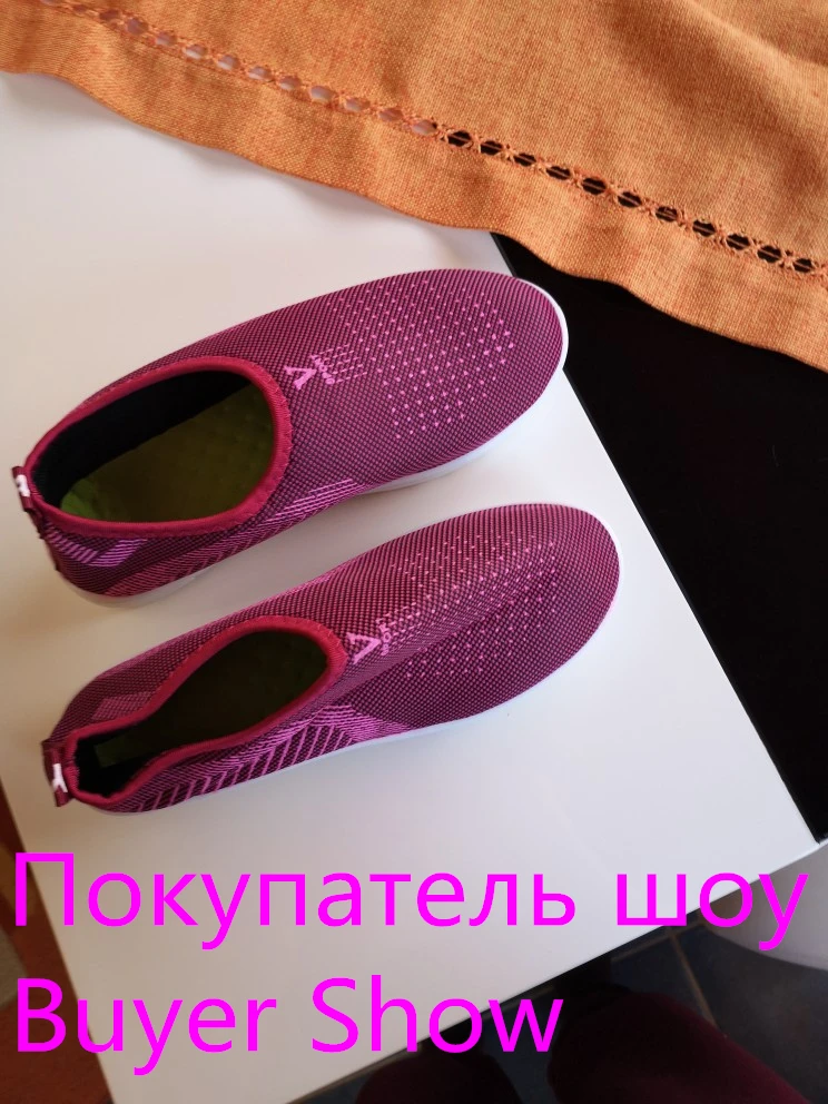 SAGACE/женские сетчатые туфли на плоской подошве Лоскутные слипоны Повседневная