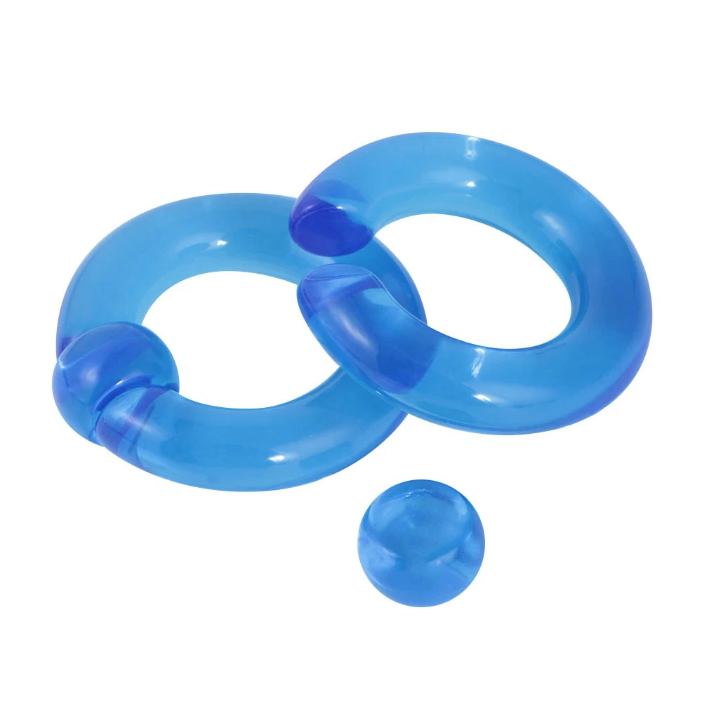 Piercing Jewelry Body Piercing Earrings Ear Piercing Jewelry Body Piercing Jewelry Body Jewelry 2pcs Acrylic BCR Big Large Size Captive Bead Ring Ear Tunnel Plug Expander Gauges Nose Septum Ring Earring Piercing Body Jewelry