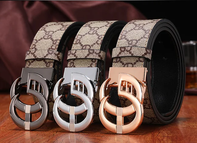 belts 2022 Newest Fashion classic tyle Real cowhide man business belt women leisure belt Gold Silver black buckle popular lady straps belts