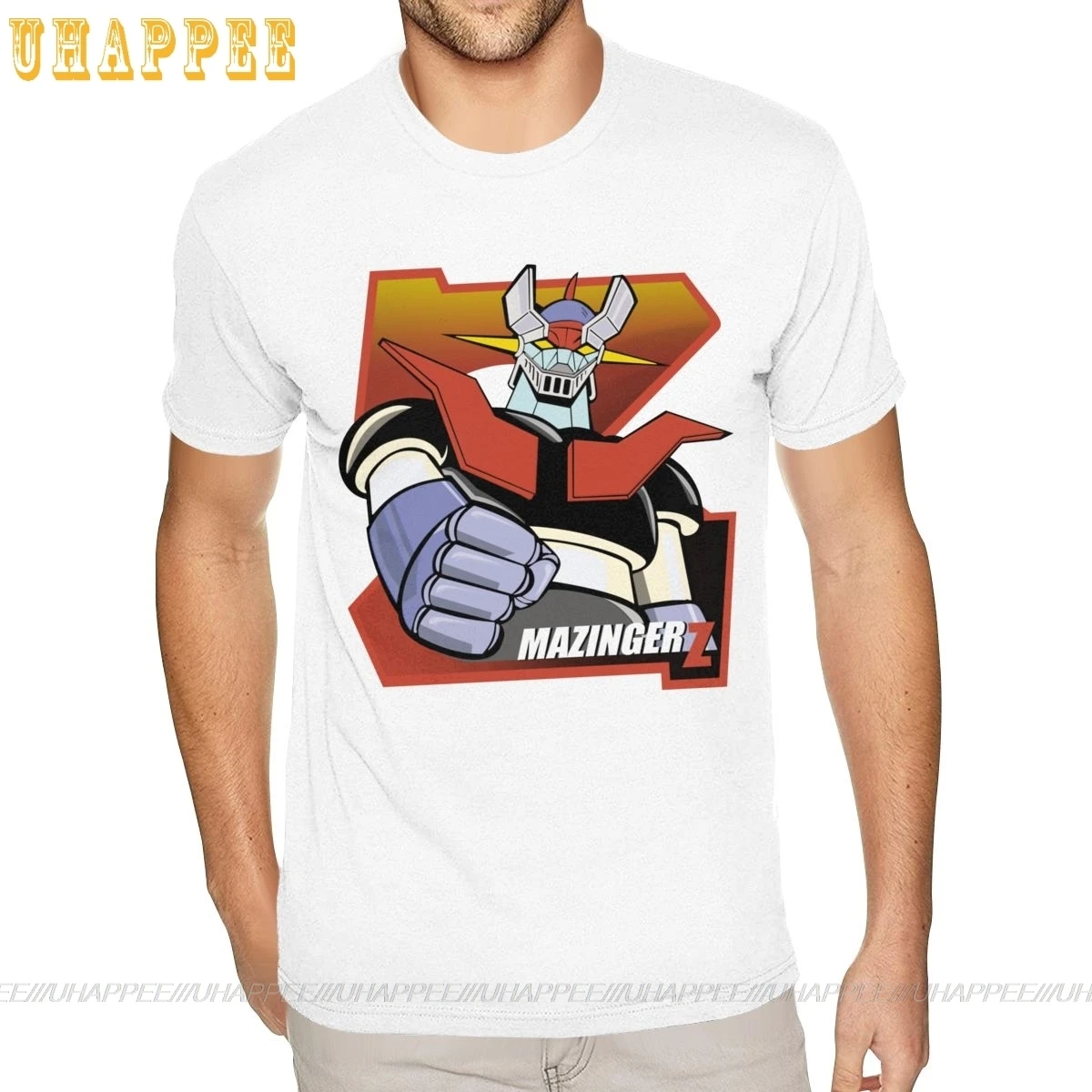 Большой и Высокий Размер аниме Mazinger Z футболка Homme уличная с короткими рукавами