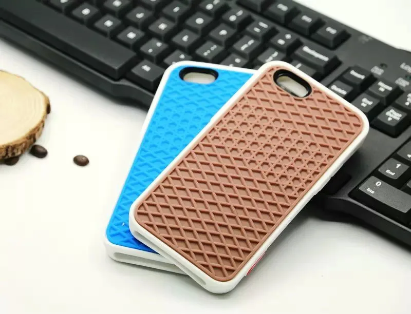 

Waffle Case For Apple iPhone X 10 8 7 6 6S 5 5s 7 plus SE Case Cover Soft Rubber Silicone Waffle Shoe Sole Mobile Phone Funda