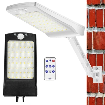 

48 leds Solar Light remote control rotate bracket solar street light With Controller Three 3 Mode solar garden light