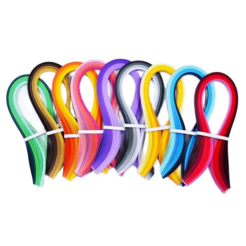900 Stripe Quilling Paper set Mixed Color DIY Decoration Gift Gradient Color Craft Paper 3/5mm Width Origami 100 St