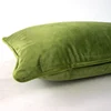 Grass Green Piping Design Velvet Cushion Cover Pillow Case Lovely Soft Pillow Cover No Balling-up Without Stuffing ► Photo 2/4