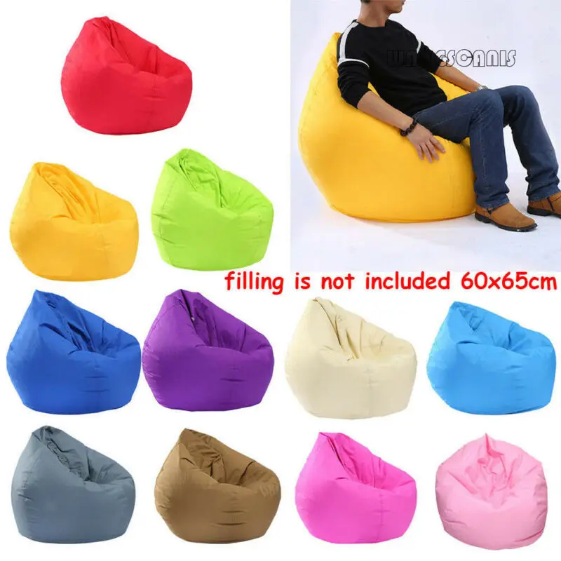

Large Small Lazy Sofas Cover Chairs without Filler Linen Cloth Lounger Seat Bean Bag Pouf Puff Couch Tatami Living Room