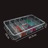 6/12/16/18/24 Grid Jewelry Storage Box Transparent Acrylic Plate Jewelry Display Box Loose Beads Storage Box 5