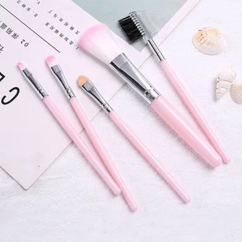 

Professional 5Pcs/Set Makeup Brushes Set Eye Shadow Foundation Powder Eyeliner Lip Make Up Brushes Women Cosmetic Makeup Tools