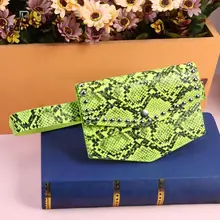 Кожаная поясная сумка под змеиную кожу, Женская нагрудная сумка с заклепками, сумка через плечо, Женская поясная сумка, Heuptas Pochete, Прямая поставка