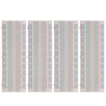 

Promotion! 4 pcs 830 Tie Point PCB Solderless Breadboard for Arduino