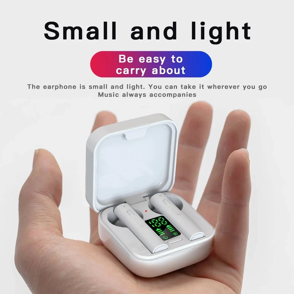 Air6 Plus Headphones Wireless Bluetooth Earphones Sports Earbuds LED Digital Display Music Headsets For Huawei Iphone Xiaomi TWS