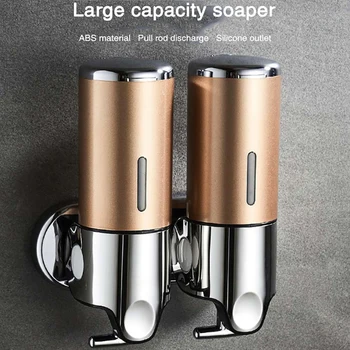 

Liquid Soap Dispenser Wall Mounted 500ml 1000ml Plastic Shampoo Shower Gel Dispenser Hand Sanitizer Kitchen Bathroom Accessories