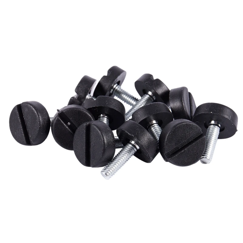 

HLZS-Anti-slip Adjustable Furniture Levelling Feet M6 x 20mm Thread 12 pcs