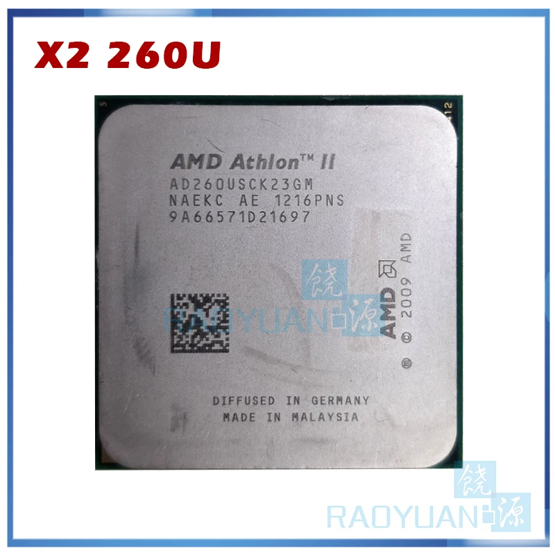 Двухъядерный процессор AMD Athlon II X2 260u AD260USCK23GM 1 8 ГГц AD260USCK23GQ разъем AM3 938pin |