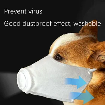 

Pet Dog Dust And Antibacterial Mask Anti-Haze Mouth Cover Dustproof Antibacterial Pets Mask For Dogs Outdoor Travel Supplies