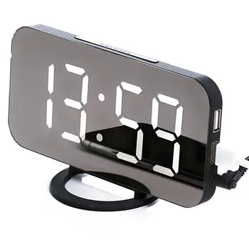 

Digital alarm clock - stylish led clock with the USB port, a huge display, adjustment of display's brightness, the function of s