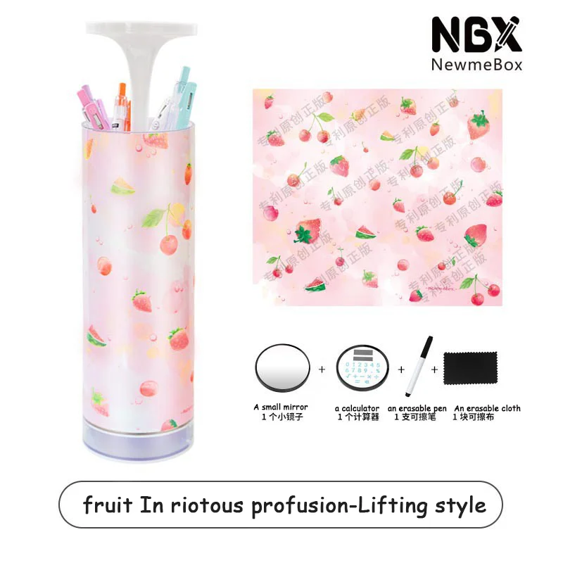 PINK NBX качество многофункциональный продукт стиль круговой Творческий подъемный Карандаш Чехол калькулятор дает подарки для мальчиков и девочек - Цвет: PINK