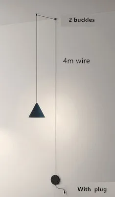 2 With plug Подвесной светильник с одной головкой, настенный светильник, подвесной светильник для ресторана, гостиной, E27, подвесной светильник AC85-265V, подвесной светильник - Цвет корпуса: 2 With plug