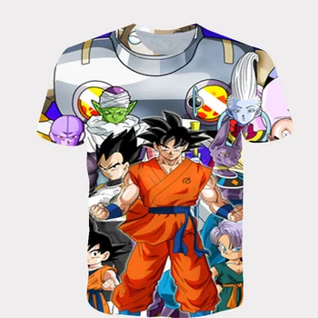 

Boys Hot Blood Fight Anime Print Clothes Girls 3D Funny T-shirts Costume Children 2020 summer Clothing Kids Tees Baby Tshirts