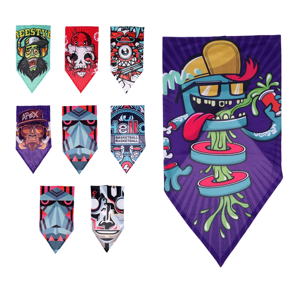 Multifunctional Tube Scarf Bandana Riding Windproof Head Face Mask Shield Neck Gaiter Snood Headwear Beanie Cap Hair Cover Wrap