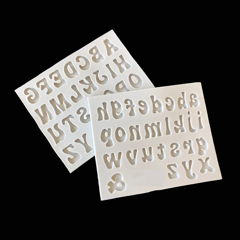 Silicone Mold Letters Sugar Paste Silicone Mold Chocolate Alphabet