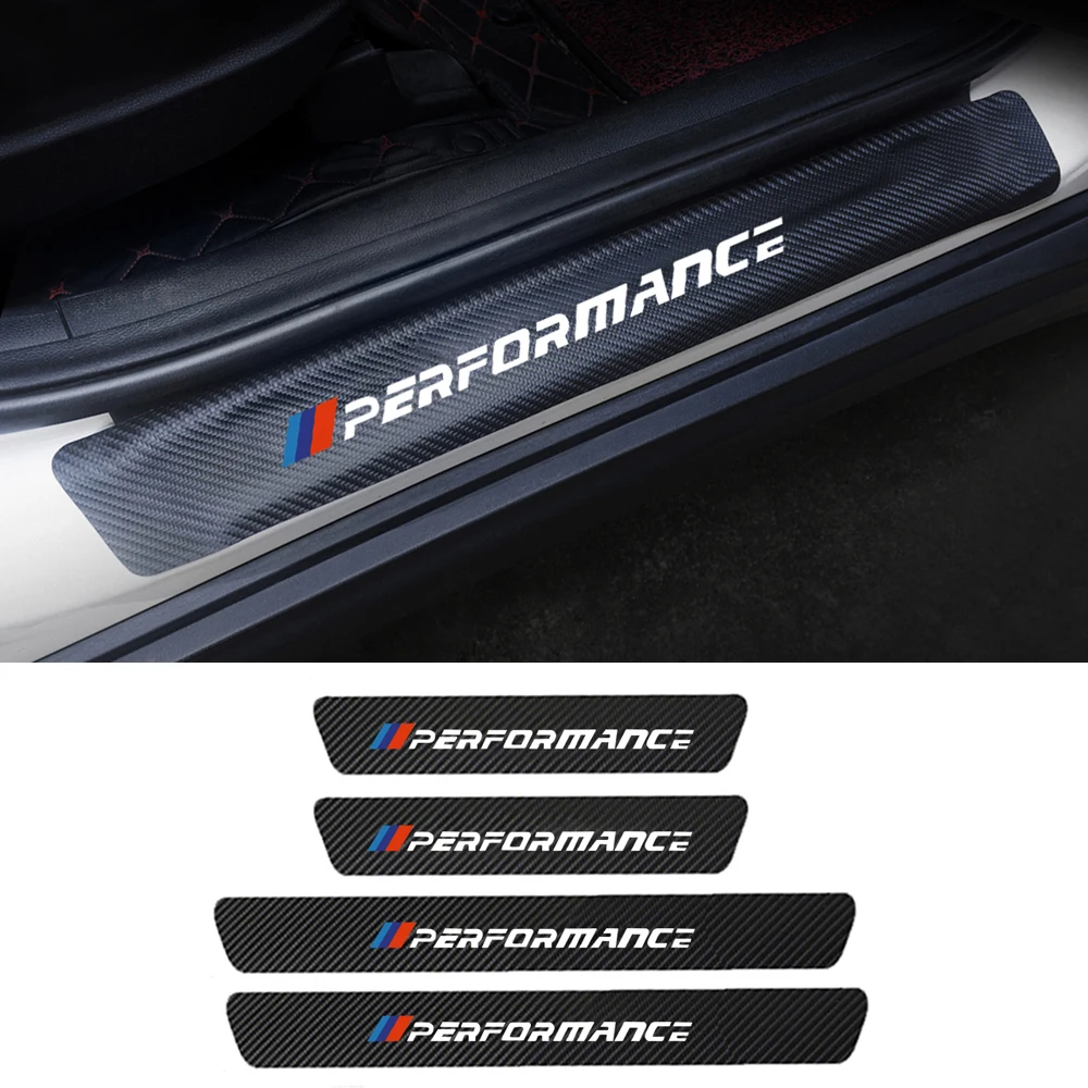 

For BMW 1 3 5 Series E46 E90 E36 E60 E39 E92 E91 E87 F20 F30 F10 G30 PU Leather Carbon Fiber Car Door Sill Stickers Accessories