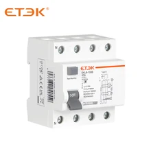ETEK EKL6-100B-3N6330 RCCB 10KA 3P+N 63A 30mA Type B Residual Current Circuit Breaker