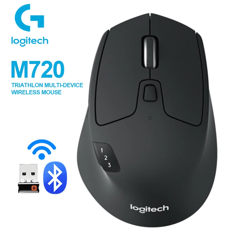 Imperialisme pot bevind zich Logitech M720 Triathlon Multi-device Wireless Mouse Easy-switch Technology Bluetooth  Mice For Windows Android Chrome Mac Os - Mouse - AliExpress