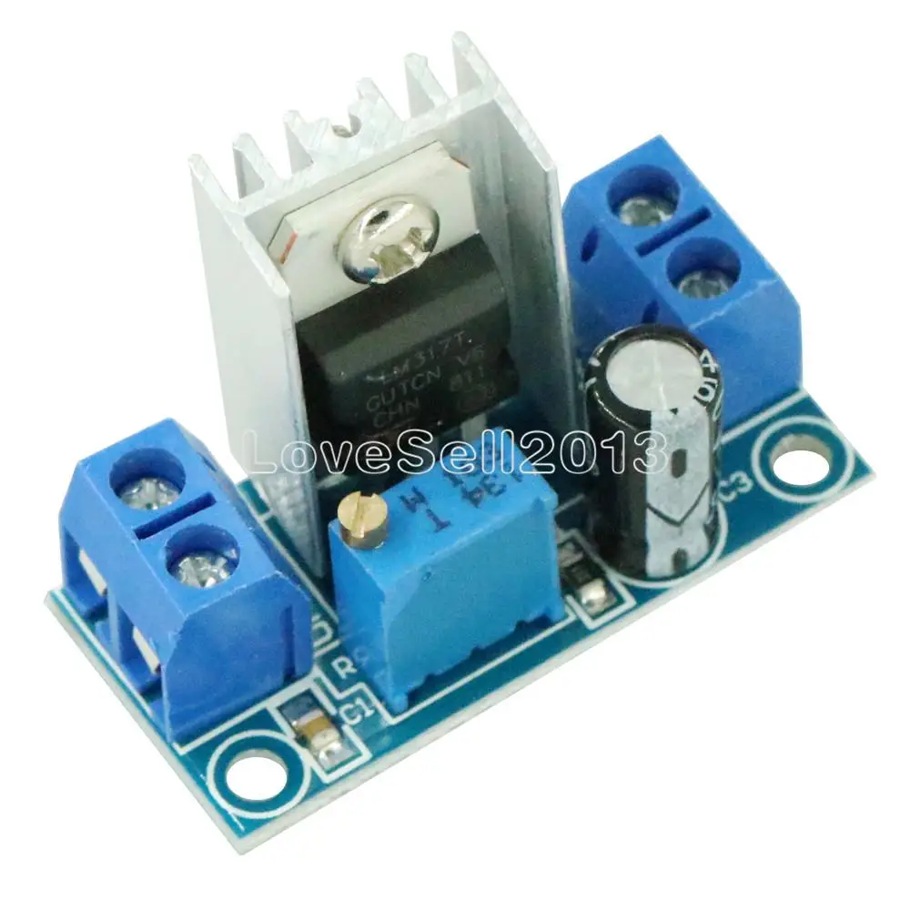 

LM317 Adjustable Voltage Linear Regulator Power Supply Module DC-DC 4.2-40V To 1.2-37V Step Down Buck Converter Board Module